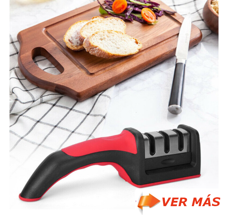 Afilador Cuchillo Ergonómico Acero Inoxidable Sharpener