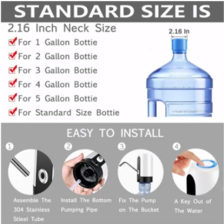Dispensador Automatico De Agua Para Botellon Recargable